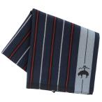  Brooks Brothers легкий уход носовой платок полоса & проверка темно-синий 