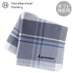 Aquascutum мужской три слоя марля носовой платок блок проверка светло-серый 