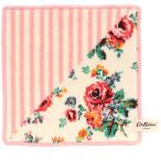 ショッピングキャス キャス キッドソン　シェニール織　タオルハンカチ　フラワー＆ストライプ　アイボリー