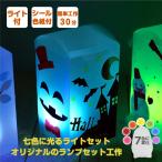 工作キット ランプケース エッグライト(7色点灯)付 ランプ工作 クリスマス ハロウィン 七色