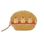 ショッピングキーリング 近沢レース店　キーリングポーチ　ロールケーキ　ブラウン ハンズ