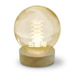  Япония Trust технология (JTT) 3D Crystal Ball свет JAPAN 3D искусство CRYBALL-GOJU-WA. -слойный . лампа цвет рукоятка z