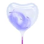  палочка ba Rune 115mmH прозрачный перо KIS25755 Misty лиловый рукоятка z