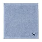 ハンズオリジナル　抗菌タオルハンカチ　H　スモーキーブルー ハンズ