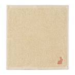 ハンズオリジナル　抗菌タオルハンカチ　ウサギ　イエローベージュ ハンズ