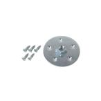 セノハウス用材　ラバーウッド丸脚用座金　径63mm ハンズ