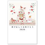 [ новогоднее поздравление сопутствующие товары ] активный корпорация A-003 2026 почтовый новогоднее поздравление открытка NJ-339 3 листов ввод рукоятка z