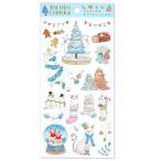 ショッピングシール 【クリスマス】アクティブコーポレーション　クリスマスコットンペーパーシール　CMS−659　トコロコムギ　ブルー ハンズ