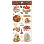 ショッピングシール 【クリスマス】アクティブコーポレーション　クリスマスコットンペーパーシール　CMS−661　いのうえ彩 ハンズ