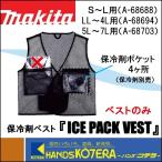 makita マキタ  保冷剤ベスト『ICE PACK VEST』メッシュベスト・保冷剤ポケット×4（保冷剤別売）A-68688/A-68694