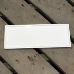 陶器鉢 植木鉢用 皿 ホワイトポット横長受け皿32cm