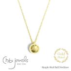 chibi jewels チビジュエルズ シンプル ボール ゴールド スタッズ ネックレス 14金仕上げ Simple  Gold Studs Necklace Gold