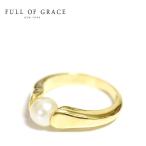 FULL OF GRACE フルオブグレイス&lt;br&gt;真珠 パール ひと粒 リング Pearl Ring Gold