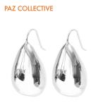 PAZ COLLECTIVE パズコレクティブ ティアドロップ 立体的 モチーフ フック ピアス シルバー SV925 Ipas Earrings Silver