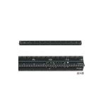  aluminium треугольник шкала для макета 20cm черный 014-0124