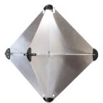 【マリン用品の阪栄商会】 アルミ製 レーダーリフレクター 215mm x215mm x300mm ※ポスト投函のため日時指定はお受けできません。