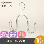 ハンガー スカーフ ストール マフラー 高級 おしゃれ 収納 wmaf-cr-1 10本 クロームメッキ あすつく