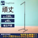 ハンガーラック 傾斜 ハイタイプ スリム 頑丈 耐荷重45kg 高さ199cm コートハンガー ポール ポールハンガー 省スペース 組立不要 完成品