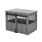 犬ケージ ニューエイジペット ecoFLEX 室内ドッグハウス ホームステッドドッグクレート L グレー 犬小屋 室内 おしゃれ ドッグケージ NEWAGEPET