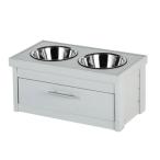 フードボウル アメリカNEWAGEPETニューエイジペット食器付きフードストッカー スモールピエモンテダブルダイナーストレージ アンティークホワイト