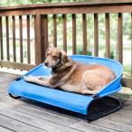 ペット 冷感ベッド アメリカGEN7PETS 新発売 ハンモックベッド クールエアーペットコットベッドパスファインダーLブルー ひんやり 冷感 犬 猫 マット ベッド
