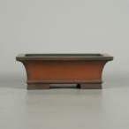 [ б/у ] бонсай горшок Tokoname . блестящий . маленький размер длинная сторона примерно 11.5cm длина person горшок вне . внизу obi грязь предмет на данный момент товар б/у горшок 