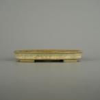 [ б/у ] бонсай горшок прекрасный . маленький размер длинная сторона примерно 14.8cm эллипс горшок . есть глазурь на данный момент товар б/у горшок 