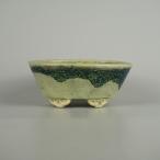 [ б/у ] бонсай горшок .. маленький размер длинная сторона примерно 14.2cm эллипс горшок узор глазурь на данный момент товар б/у горшок 