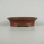 [ б/у ] бонсай горшок Tokoname прекрасный . структура маленький размер длинная сторона примерно 19cm эллипс горшок . есть средний obi грязь предмет на данный момент товар б/у горшок 