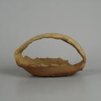 [ б/у ] бонсай горшок Echizen . вода маленький размер длинная сторона примерно 13.2cm круг горшок ручка имеется грязь предмет мир горшок на данный момент товар б/у горшок 
