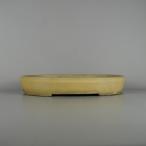 [ б/у ] бонсай горшок .. средний длинная сторона примерно 37.3cm эллипс горшок глазурь мир горшок на данный момент товар б/у горшок 