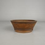 [ б/у ] бонсай горшок Tokoname прекрасный . маленький размер длинная сторона примерно 12.1cm круг горшок гравюра . внизу obi грязь горшок на данный момент товар б/у горшок 