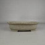 [ б/у ] бонсай горшок Tokoname . гора структура маленький размер длинная сторона примерно 19.4cm эллипс горшок вне . грязь предмет на данный момент товар б/у горшок 