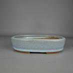 [ б/у ] бонсай горшок flat дешево радуга Izumi маленький размер длинная сторона примерно 19.3cm длина person горшок . угол глазурь на данный момент товар б/у горшок 