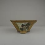 [ б/у ] бонсай горшок Kobe . маленький размер длинная сторона примерно 10.7cm круг горшок . горшок грязь горшок на данный момент товар б/у горшок 