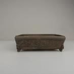 [ б/у ] бонсай горшок Kobe маленький размер длинная сторона примерно 13cm длина person горшок . поверхность пара грязь предмет на данный момент товар б/у горшок 