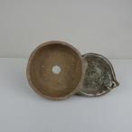 [ б/у ] бонсай горшок Kobe маленький размер длинная сторона примерно 17.6cm деформация круг горшок леопард язык type . есть ... лягушка грязь предмет на данный момент товар б/у горшок 