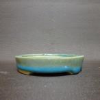 [ б/у ] бонсай горшок .. маленькая миска длинная сторона примерно 9.6cm круг горшок глазурь на данный момент товар б/у горшок 