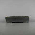 [ б/у ] бонсай горшок .. средний длинная сторона примерно 28.5cm эллипс горшок глазурь на данный момент товар б/у горшок 