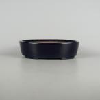 [ б/у ] бонсай горшок Tokoname гора . структура маленький размер длинная сторона примерно 19cm эллипс горшок лазурит глазурь на данный момент товар б/у горшок 