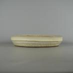 [ б/у ] бонсай горшок Tokoname . лодка средний длинная сторона примерно 31.5cm круг горшок глазурь на данный момент товар б/у горшок 