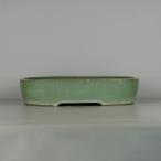 [ б/у ] бонсай горшок Tokoname гора . структура большой длинная сторона примерно 41cm длина person горшок . угол глазурь на данный момент товар б/у горшок 