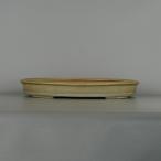 [ б/у ] бонсай горшок Tokoname гора . структура большой длинная сторона примерно 41cm эллипс горшок . есть глазурь на данный момент товар б/у горшок 