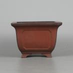 [ б/у ] бонсай горшок Tokoname прекрасный . маленькая миска длинная сторона примерно 9.5cm длина person горшок вне . сумма входить внизу obi грязь предмет на данный момент товар б/у горшок 