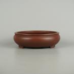 [ б/у ] бонсай горшок прекрасный . маленький размер длинная сторона примерно 17.8cm круг горшок пакет тип грязь горшок на данный момент товар б/у горшок 