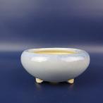 [ б/у ] бонсай горшок Tokoname прекрасный . маленькая миска длинная сторона примерно 8.5cm круг горшок . пара глазурь на данный момент товар б/у горшок 