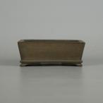 [ б/у ] бонсай горшок .no река превосходящий камень маленькая миска длинная сторона примерно 9.2cm длина person горшок внизу obi грязь горшок на данный момент товар б/у горшок 