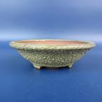 [ б/у ] бонсай горшок .. маленькая миска длинная сторона примерно 8.7cm круг горшок вне . глазурь на данный момент товар б/у горшок 