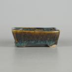 [ б/у ] бонсай горшок север маленький . маленькая миска длинная сторона примерно 8cm длина person горшок глазурь на данный момент товар б/у горшок 