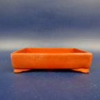 [ б/у ] бонсай горшок .. маленькая миска длинная сторона примерно 9.8cm длина person горшок уровень пара на данный момент товар б/у горшок 